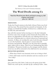 A Heart Made Ready interior page 34: Christmas Day: The Word Dwells among Us