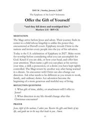 A Heart Made Ready interior page 48: Epiphany: Offer the Gift of Yourself