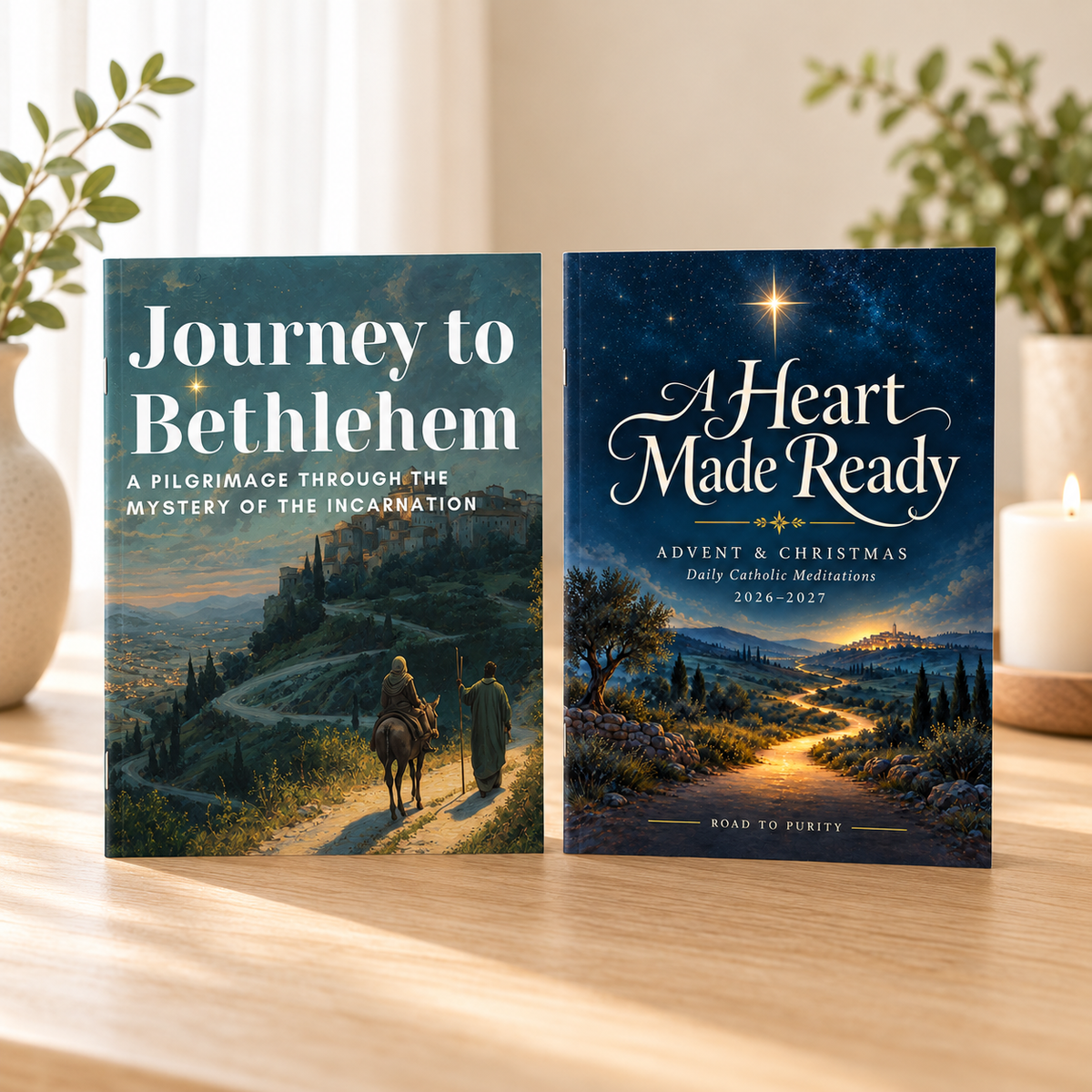 Advent sample bundle: one Journey to Bethlehem and one A Heart Made Ready book