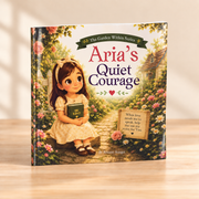 Aria's Quiet Courage thin softcover children's book by Roxane Aungst
