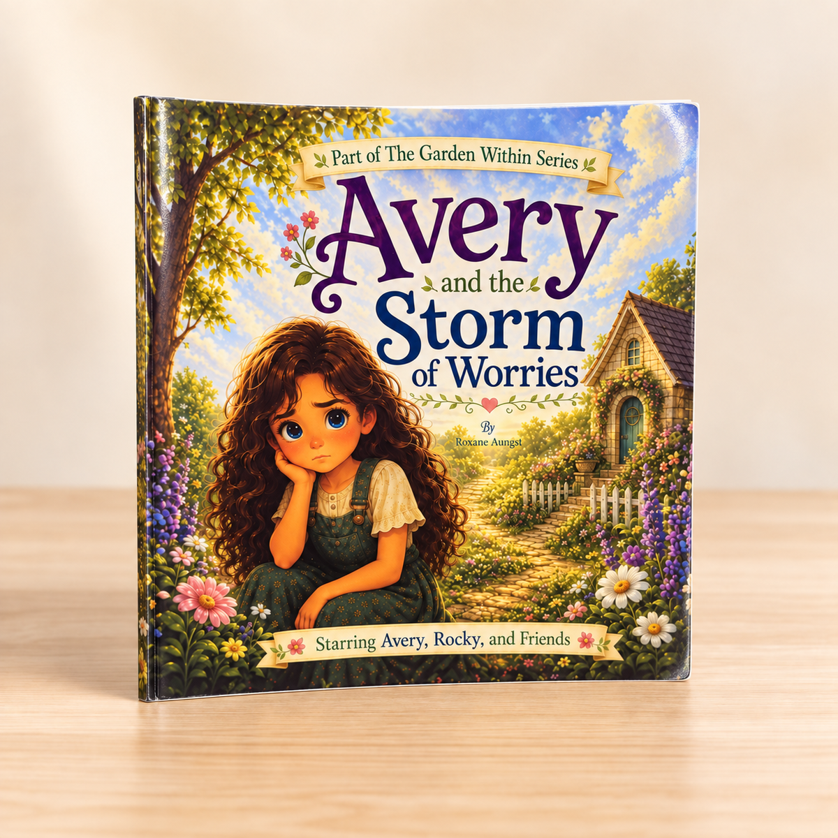 Avery and the Storm of Worries thin softcover children's book by Roxane Aungst