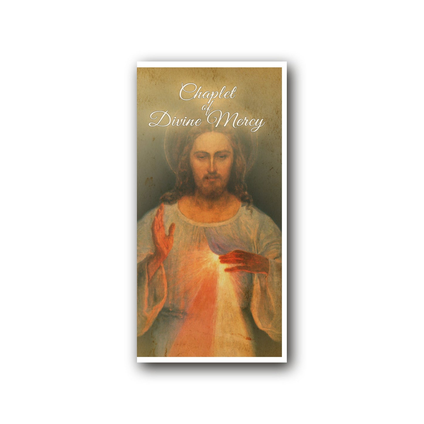 Chaplet of Divine Mercy - Prayer Card / 3x 6" folded — front