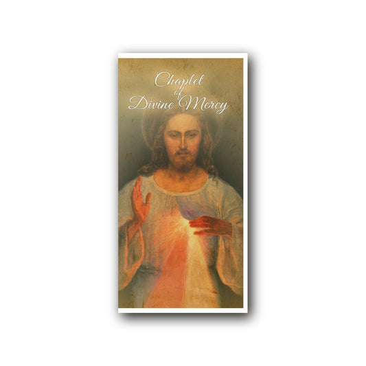 Chaplet of Divine Mercy - Prayer Card / 3x 6" folded — front