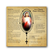 Chaplet of Divine Mercy - Prayer Card / 3x 6" folded — inside