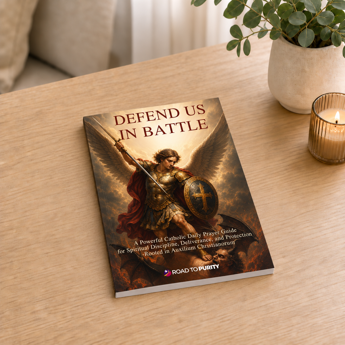 Defend Us in Battle third edition — flat table mockup