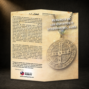 Renunciation of Spirits and Soul Ties prayer card in a dark premium devotional setting