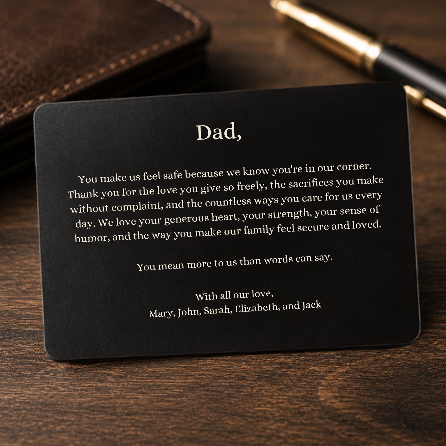 Custom Family Photo Wallet Card