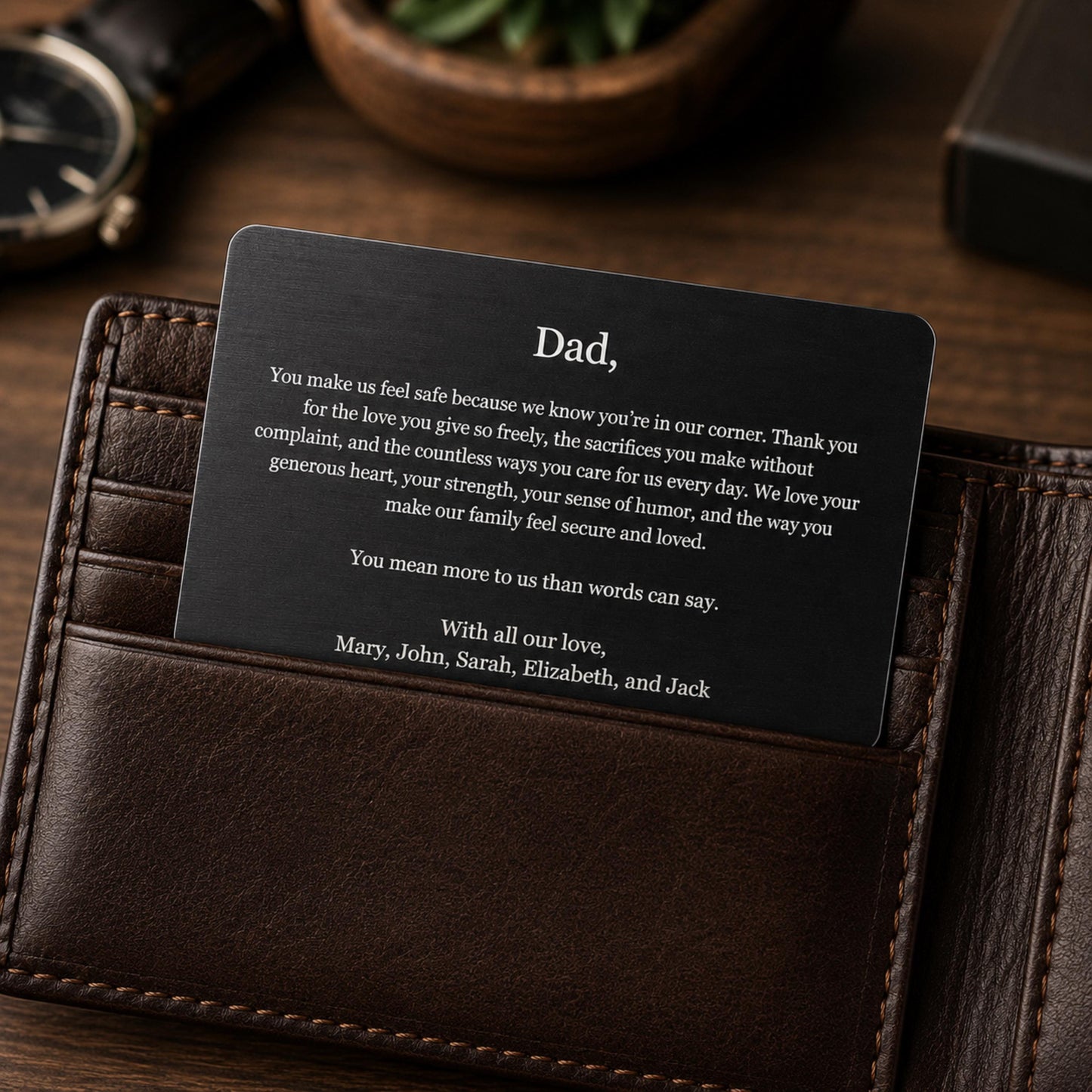 Custom Family Photo Wallet Card