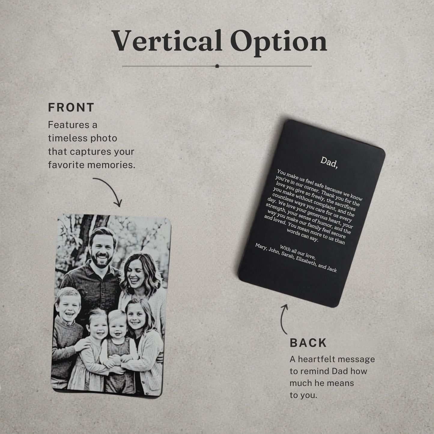 Custom Family Photo Wallet Card
