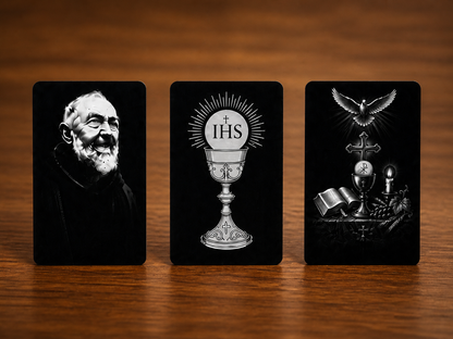 Confession & Mass Toolkit - 7 Premium Metal Holy Cards