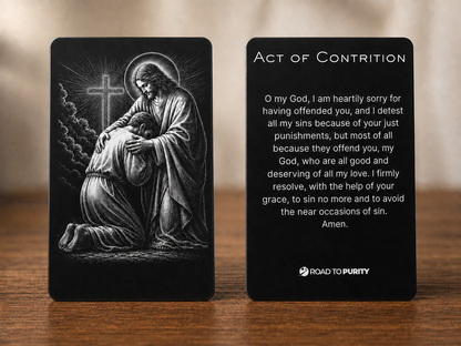Confession & Mass Toolkit - 7 Premium Metal Holy Cards