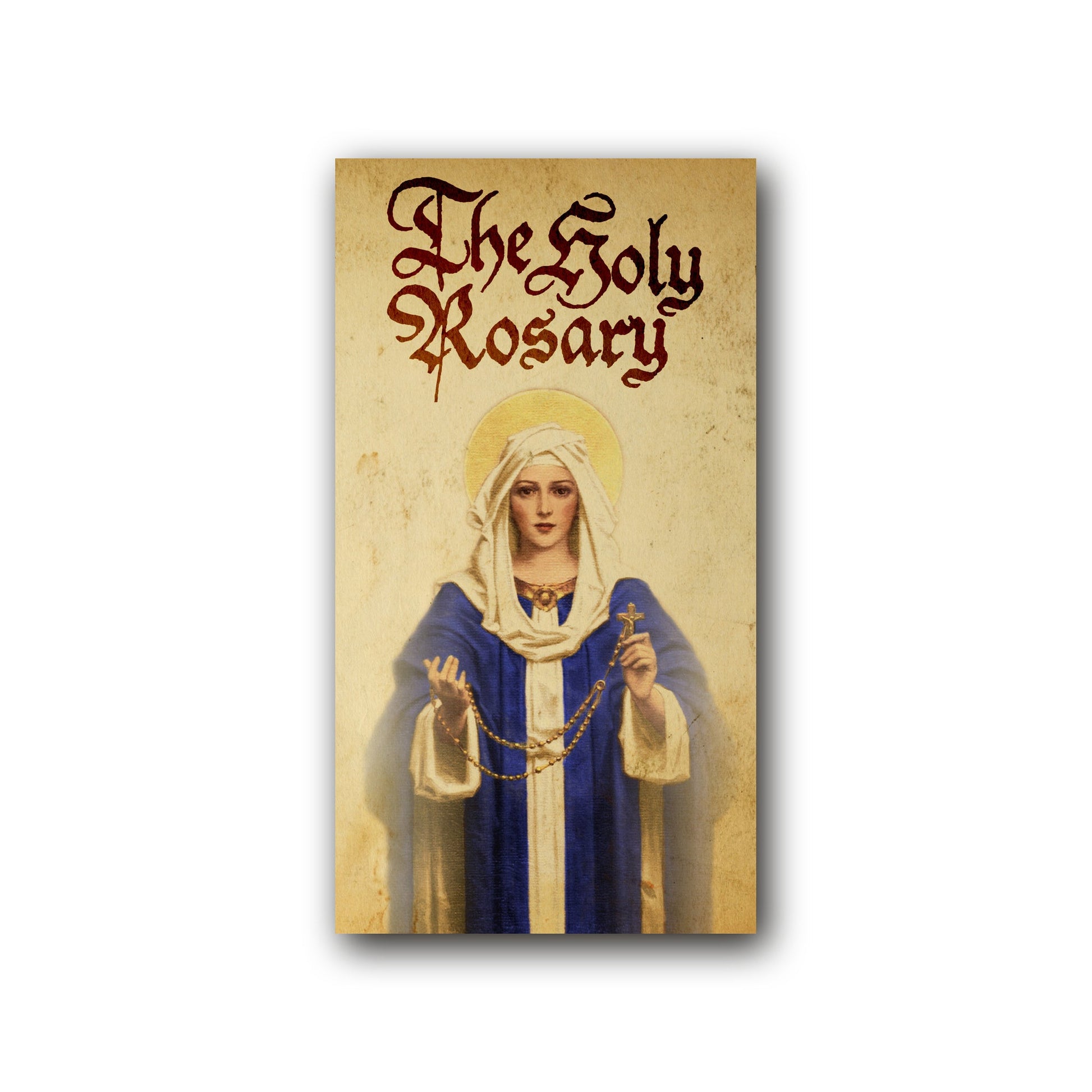 Holy Rosary - Prayer Card / 3x 6" folded — front