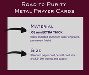 Surrender Prayer — Premium Metal Holy Card