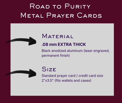 Surrender Prayer Holy Card  - PREMIUM METAL