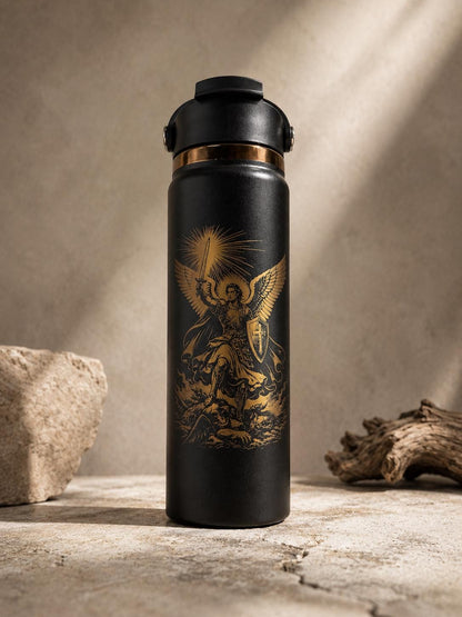 St Michael Water Bottle - Personalizable