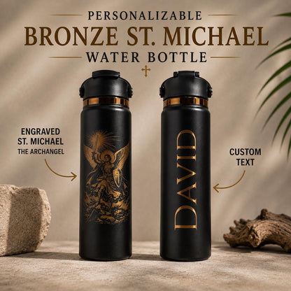 St Michael Water Bottle - Personalizable