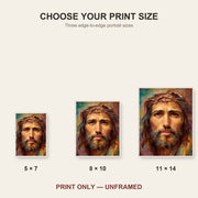 Jesus Crown of Thorns Catholic art print 4