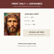 Jesus Crown of Thorns Catholic art print 5