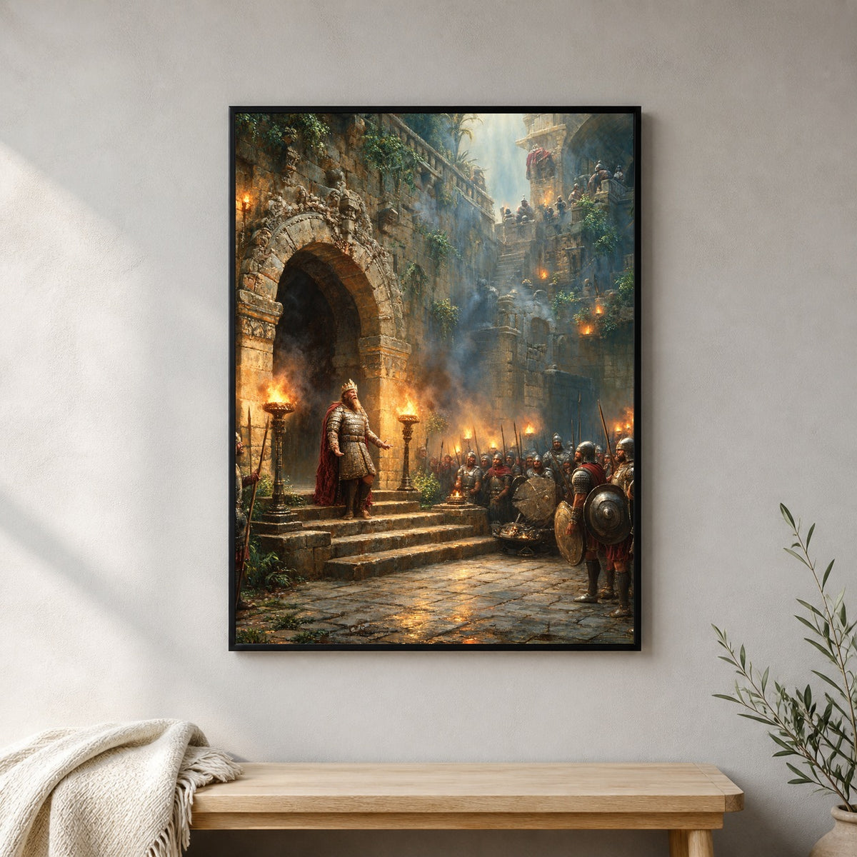 King Herod Addresses His Soldiers Biblical Art Print 1