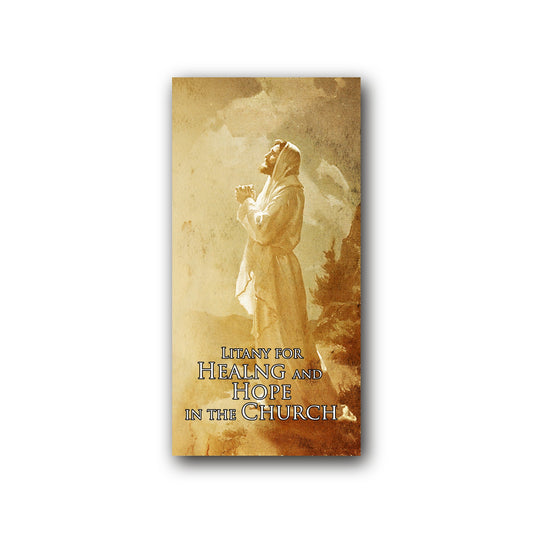 Litany for Healing and Hope in the Church - Prayer Card / 3" x 6" folded — front