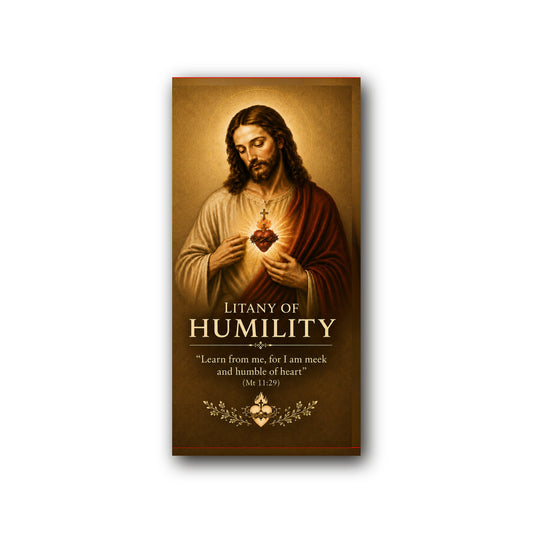 Litany of Humility - Prayer Card — front