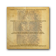 Litany of Purity - Prayer Card / 3" x 6" folded (w/Imprimatur) — inside