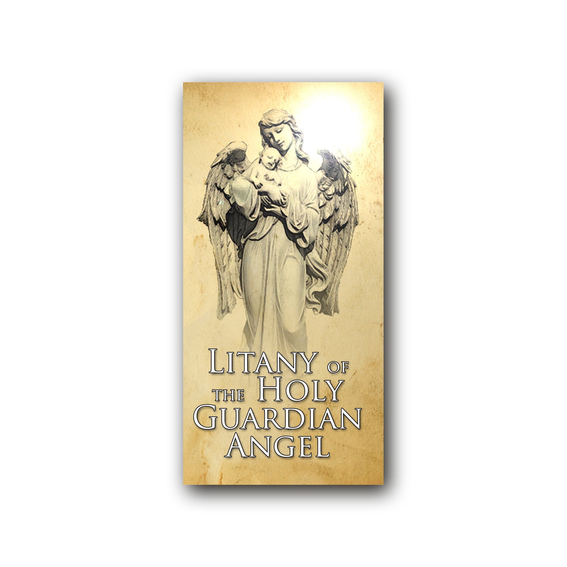 Litany of the Holy Guardian Angel - Prayer Card / 3" x 6" folded — front