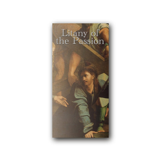 Litany of the Passion  - Prayer Card / 3" x 6" folded — front