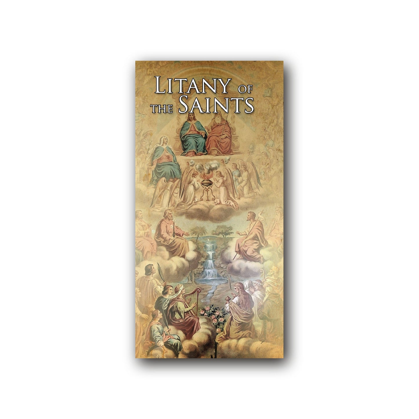 Litany of the Saints - Prayer Card / 3" x 6" folded — front