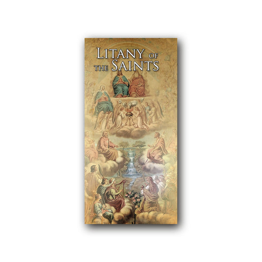 Litany of the Saints - Prayer Card / 3" x 6" folded — front