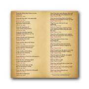 Litany of Trust - Prayer Card / 3" x 6" folded — inside