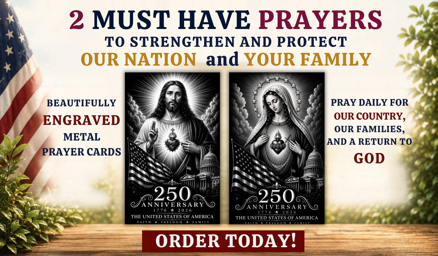 250th Anniversary Consecration Cards – PREMIUM METAL