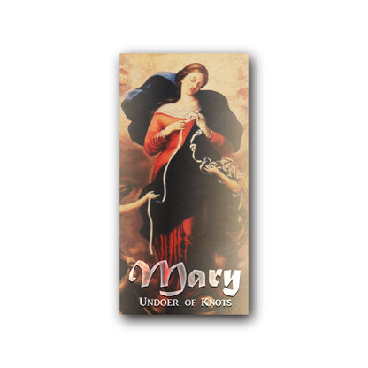 Mary Undoer of Knots novena  - Prayer Card / 3" x 6" folded — front