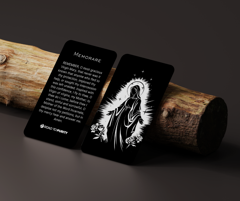 Memorare Holy Card - PREMIUM METAL