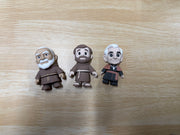 Padre Pio, St. Francis of Assisi, and Fulton Sheen mini figures