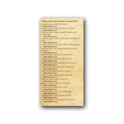 NEW! 9 First Friday Devotions - Prayer Card / 3" x 6" folded — back