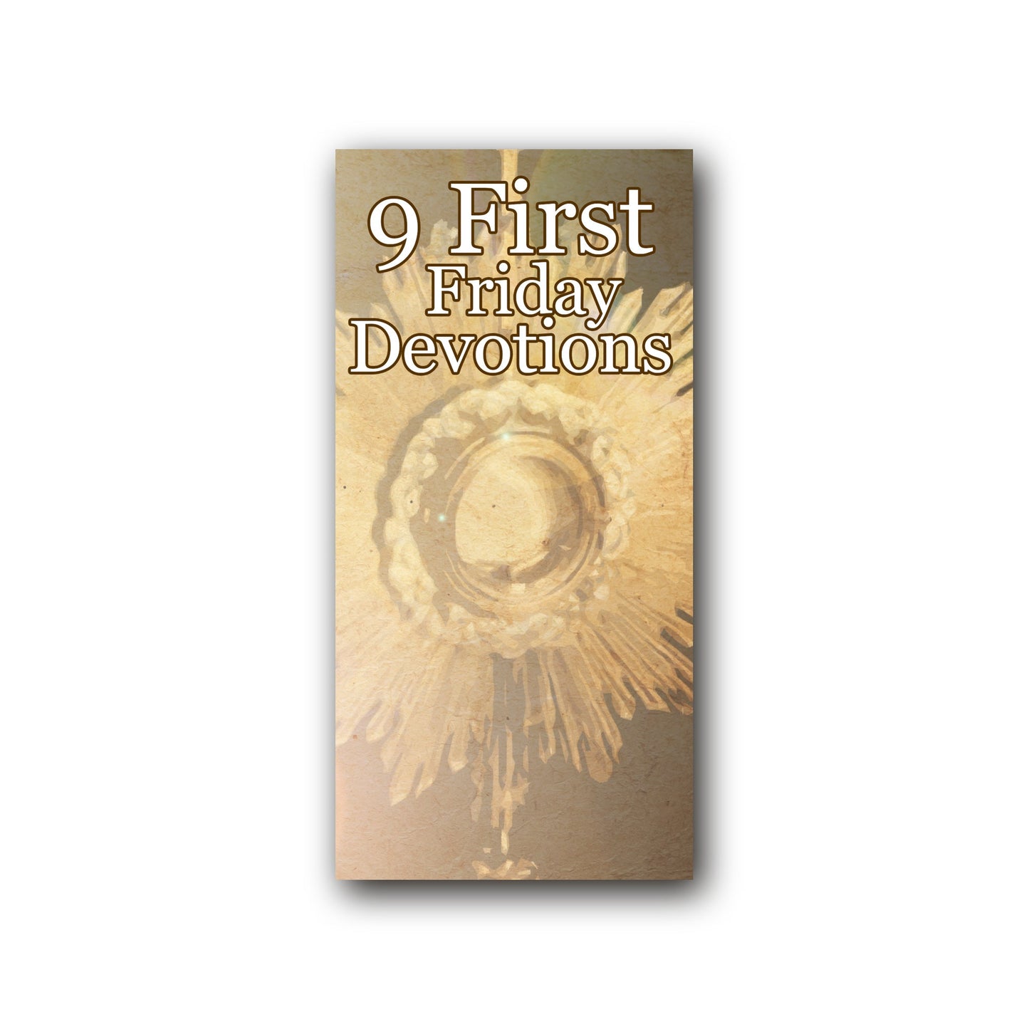 NEW! 9 First Friday Devotions - Prayer Card / 3" x 6" folded — front