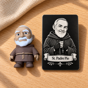St. Padre Pio — source-preserving combo mockup