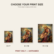 Pieta Mary Holding Jesus Catholic Art Print 4