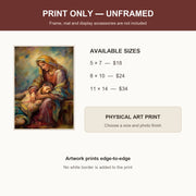 Pieta Mary Holding Jesus Catholic Art Print 5