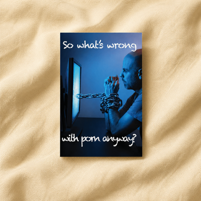 So What's Wrong with Porn Anyway English pamphlet on cream fabric