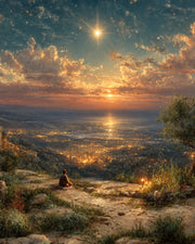 Prayer Above the Holy City Catholic Art Print 3