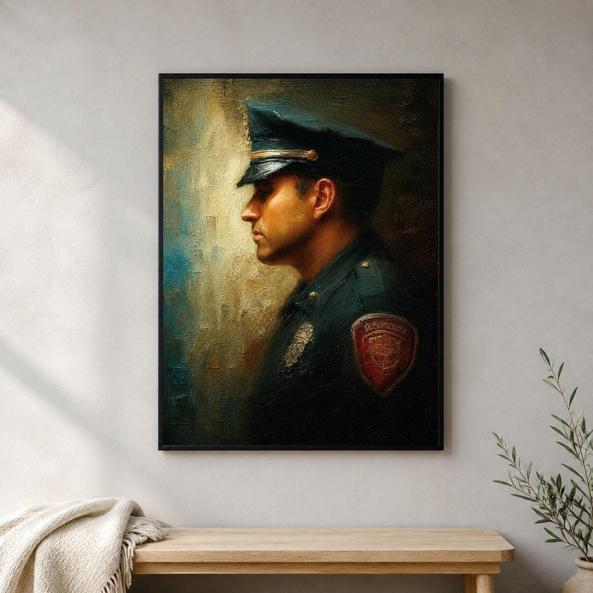 Prayer for Police Officers Catholic art print