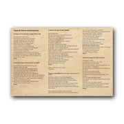 Prayers for Parents and Grandparents  - Prayer Card / 3" x 6" folded — inside