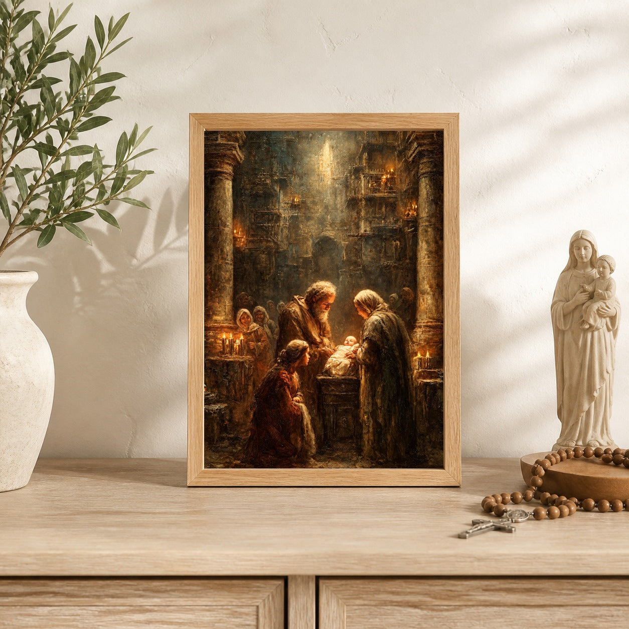Presentation of Jesus at the Temple Catholic Art Print 2