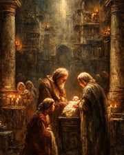 Presentation of Jesus at the Temple Catholic Art Print 3
