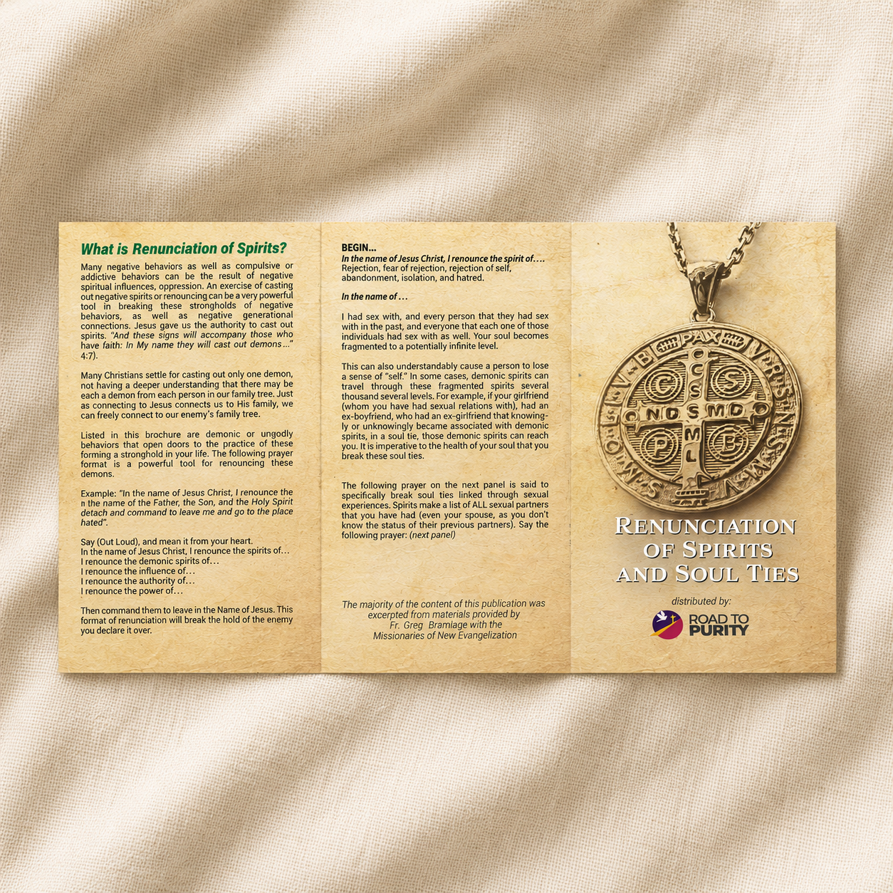 Renunciation Prayers and Breaking Soul Ties English open exterior including front cover