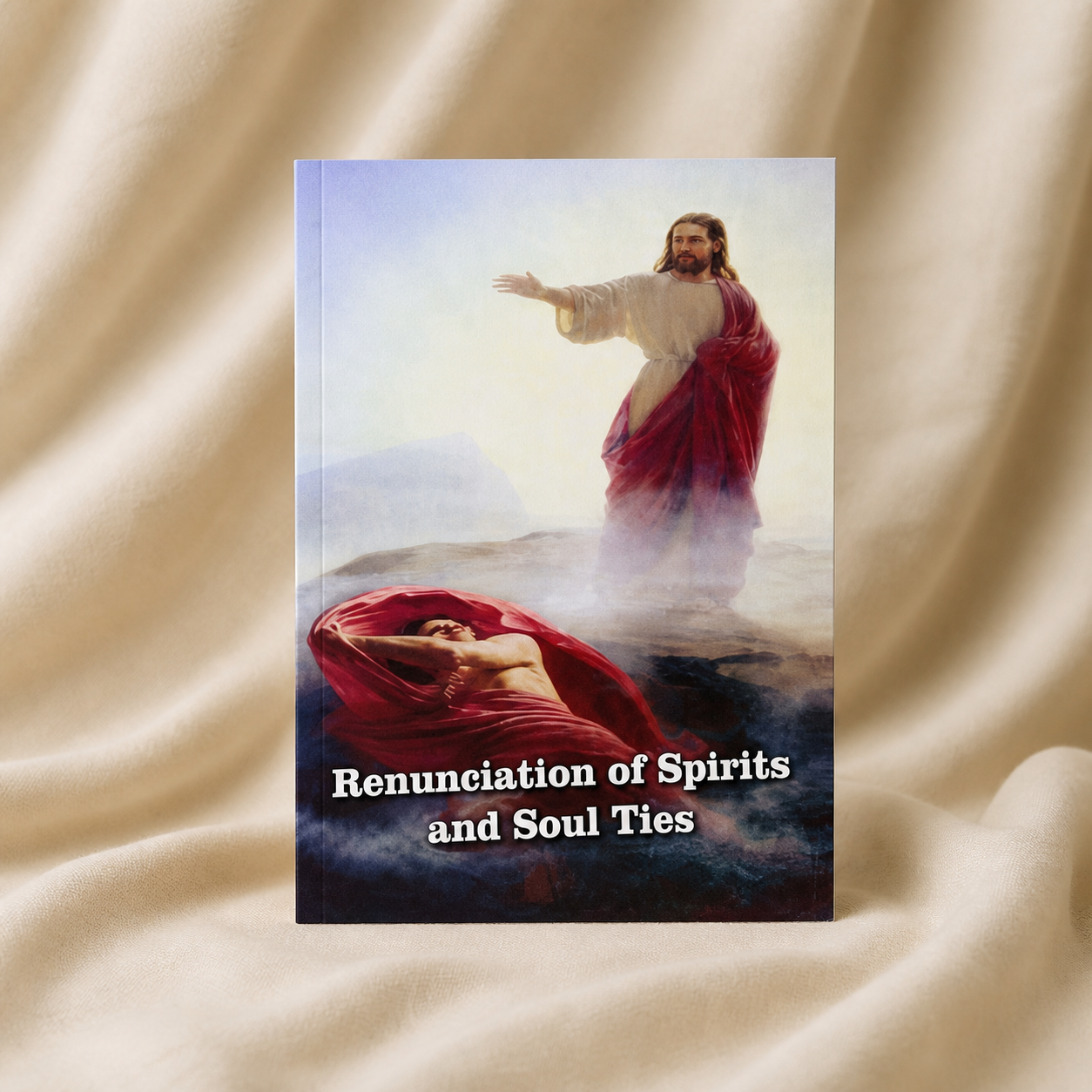 Renunciation Prayers and Breaking Soul Ties mini pamphlet on cream fabric