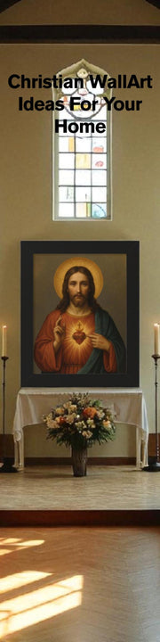 Sacred Heart of Jesus Framed Wall Art
