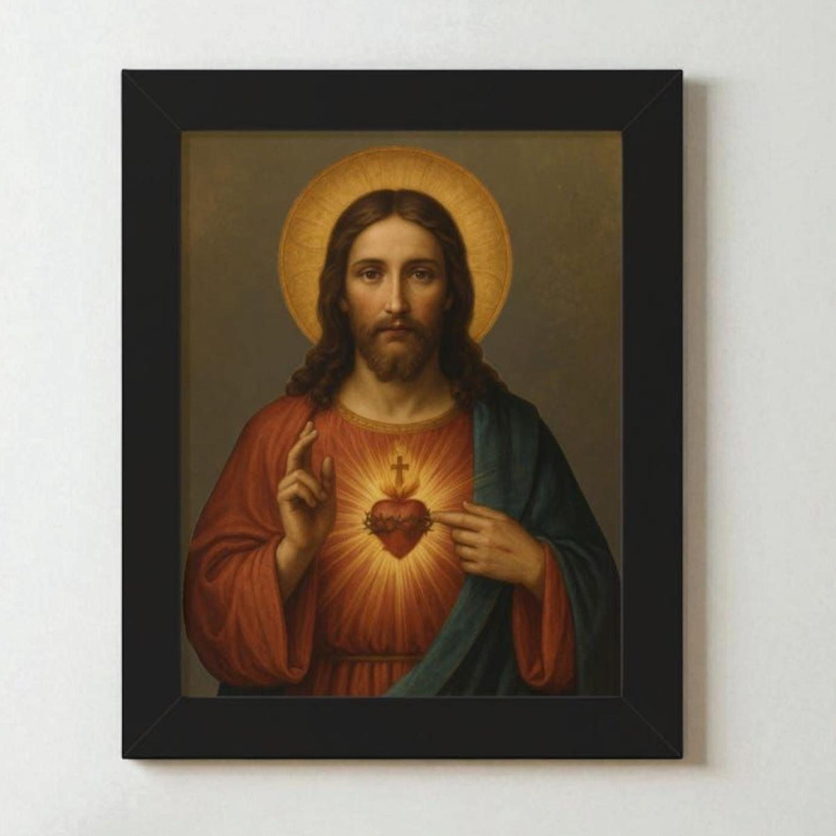 Sacred Heart of Jesus Framed Wall Art